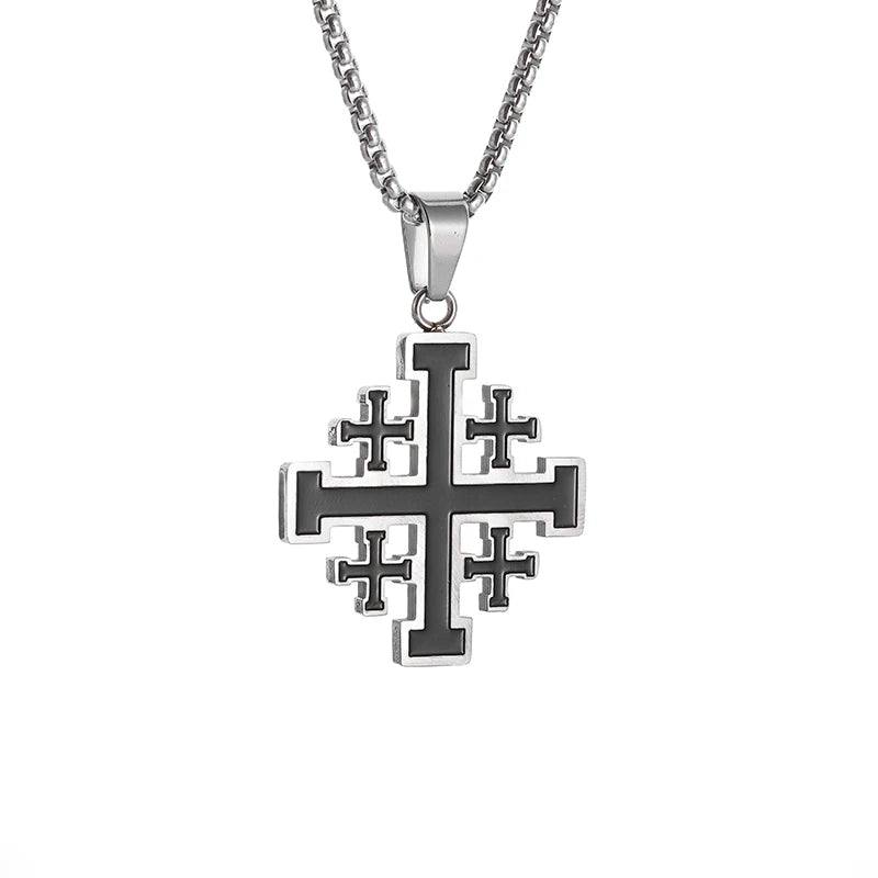 Medieval Jerusalem Crusader Cross Necklace