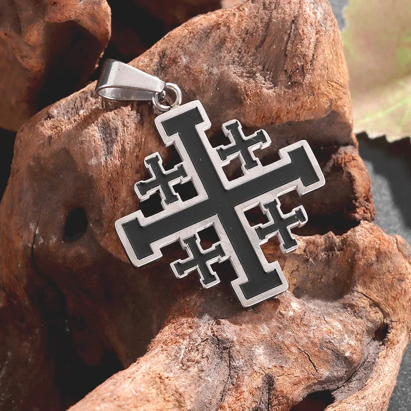 Medieval Jerusalem Crusader Cross Necklace