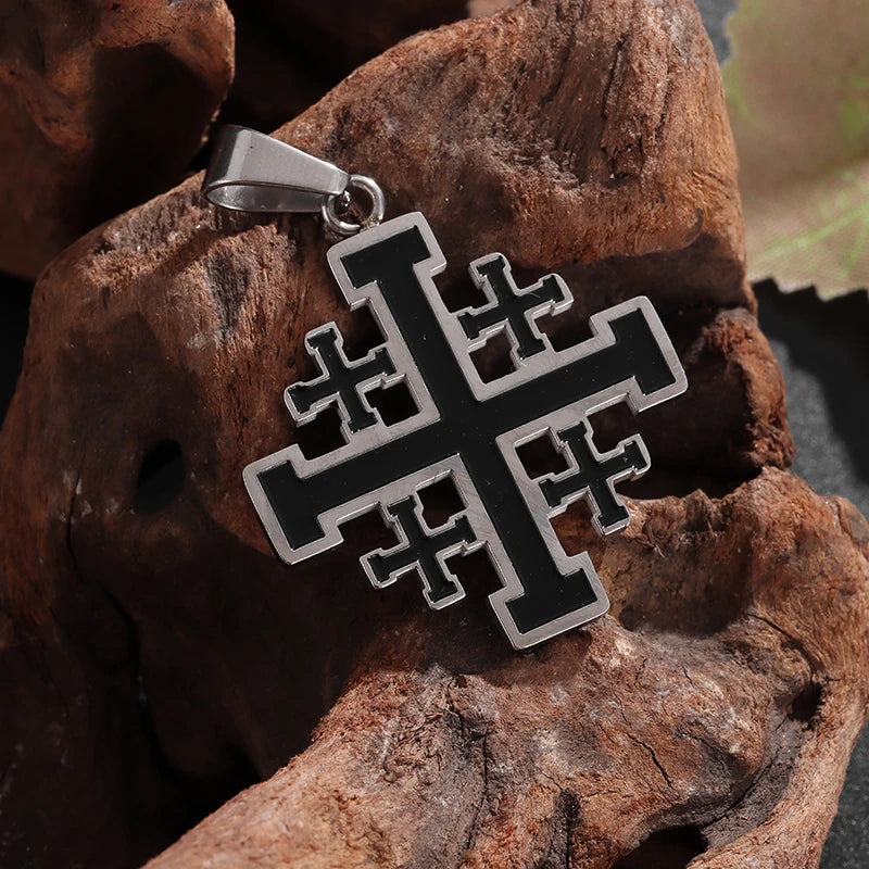 Medieval Jerusalem Crusader Cross Necklace